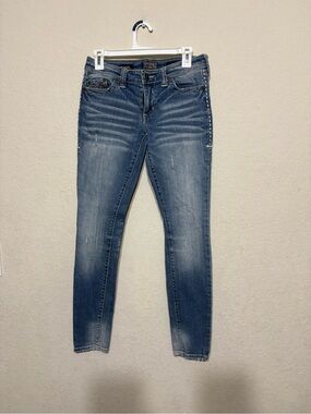 Affliction Women’s Faded Blue Raquel Skinny Jeans